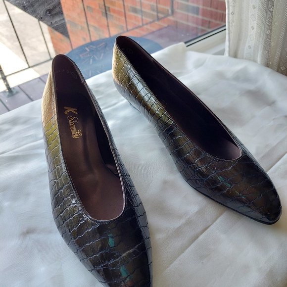 Vintage K shoes LEATHER UK 7  US 9, Made in England. New - Picture 1 of 8